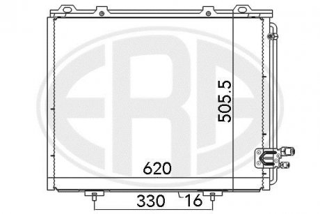 Радіатор кондиціонера ERA 667103