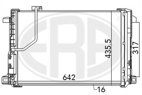 Радиатор кондиционера ERA 667111