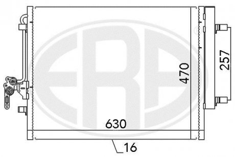 Радиатор кондиционера ERA 667116