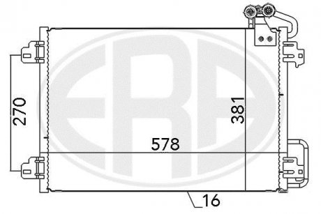 Радиатор кондиционера ERA 667127