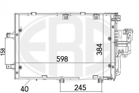 Радиатор кондиционера ERA 667129