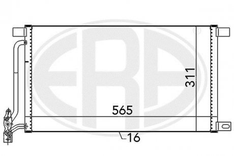 Радіатор ERA 667134 (фото 1)