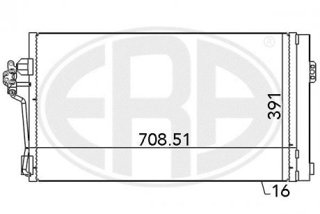 Радиатор кондиционера ERA 667139