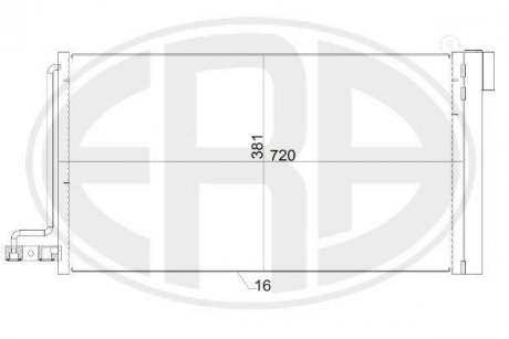 Радіатор кондиціонера ERA 667152 (фото 1)