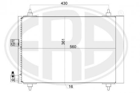 Радиатор кондиционера ERA 667159
