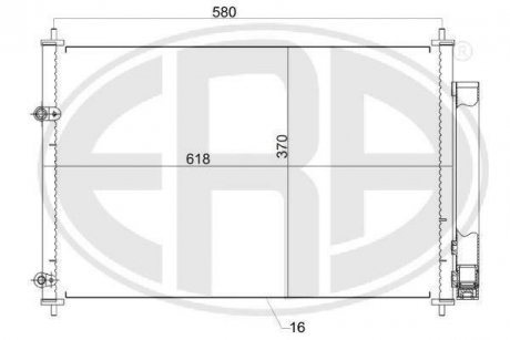 Радиатор кондиционера ERA 667161