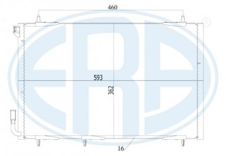 Радиатор кондиционера ERA 667167