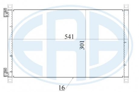 Радіатор кондиціонера ERA 667170