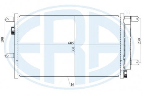Радиатор кондиционера ERA 667171