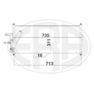 Радиатор кондиционера ERA 667184