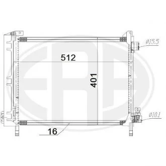 Радиатор кондиционера ERA 667201