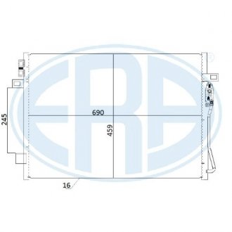 Радиатор кондиционера ERA 667260