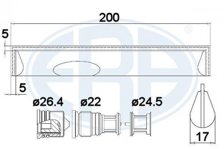 Осушувач кондиціонера ERA 668011