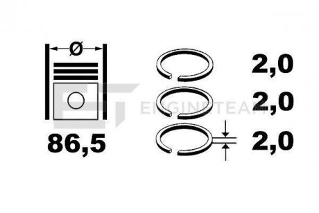 Комплект кілець ET ENGINETEAM R1006950