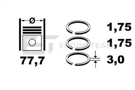 Комплект колец ET ENGINETEAM R4001750