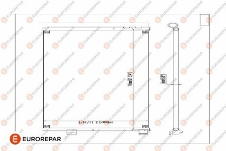 Радиатор кондиционера EUROREPAR 1610163580