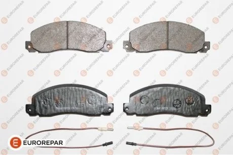 Фото колодки гальмівні (передні) Renault Trafic 80-01/Opel Arena 97-01 (+датчик) EUROREPAR 1617273480 Колодки гальмівні (передні) Renault Trafic 80-01/Opel Arena 97-01 (+датчик) EUROREPAR 1617273480