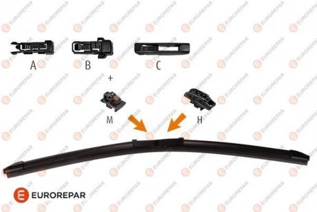 Щітка склоочисника безкаркасна 550 мм (22&quot;) EUROREPAR 1635454880