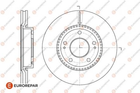 ДИСК ГАЛЬМ?ВНИЙ 2ШТ. EUROREPAR 1667860280