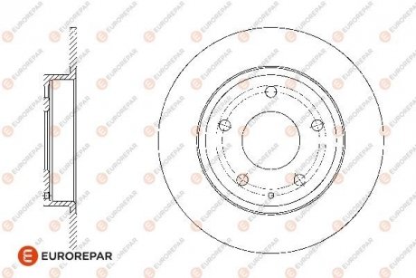 ДИСК ГАЛЬМ?ВНИЙ ЗАДН?Й 2ШТ. EUROREPAR 1676008480