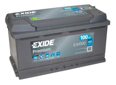 АКБ 6СТ-100 R+ (пт900) (необслуж) Premium EXIDE EA1000