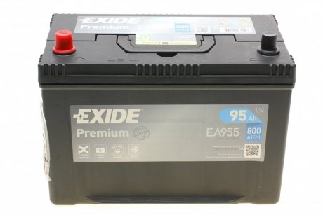 Акб Premium 6СТ-95 АЗІЯ L+ (800А) (306*173*222) EXIDE EA955