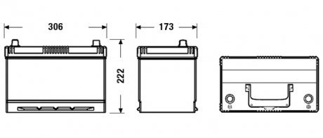 АКБ 6СТ-95 R+ (пт760) (необслуж) Asia EXCELL EXIDE EB954