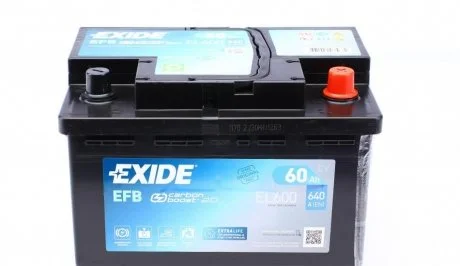 Фото акумулятор EXIDE EL600 Акумулятор EXIDE EL600