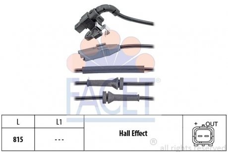 Датчик скорости (ABS) FACET 21.0150