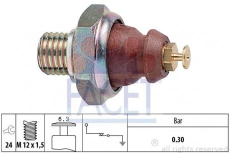 Датчик давления смазки FACET 70052 (фото 1)