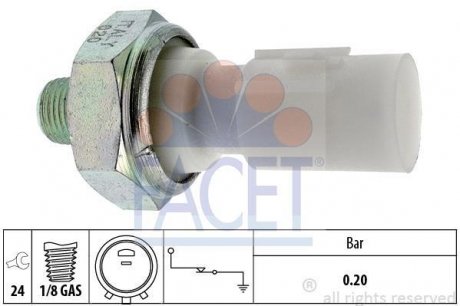 Датчик тиску мастила FACET 70182 (фото 1)