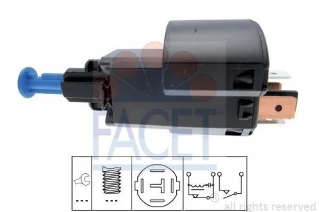 Датчик педалі тормоза Opel Vectra 95-> FACET 71181