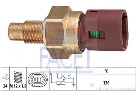 Датчик температуры жидкости охлаждения FACET 73549 (фото 1)