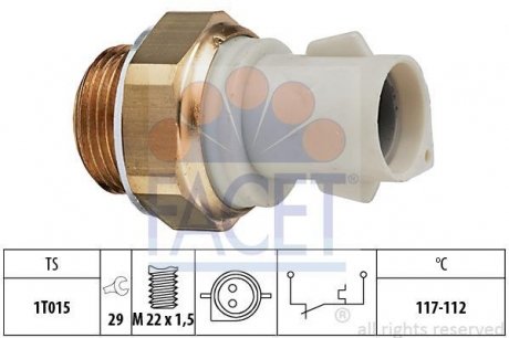 Термовыключатель вентилятора радиатора FACET 75166