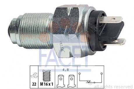 Выключатель фар заднего хода FACET 76017 (фото 1)