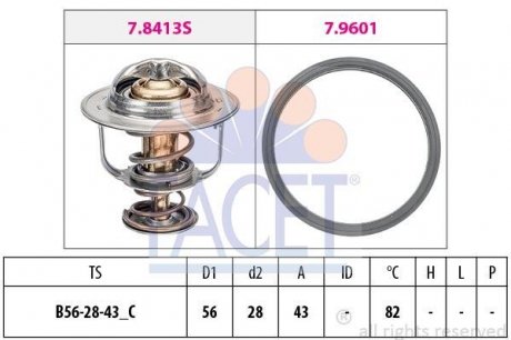 Термостат системи охолодження FACET 78640