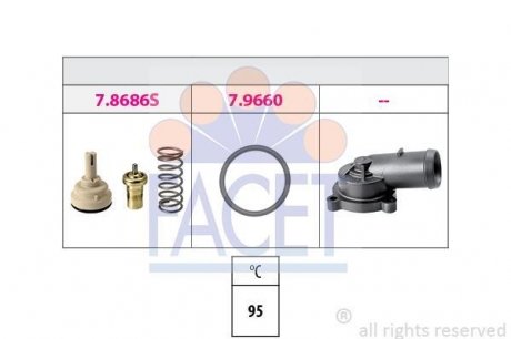 Термостат VW Eos 1.4 tsi (08-15) FACET 7.8686K (фото 1)