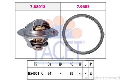 Термостат системы охлаждения FACET 78803