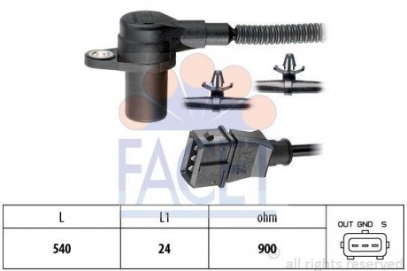 Датчик частоты вращения FACET 9.0587 (фото 1)