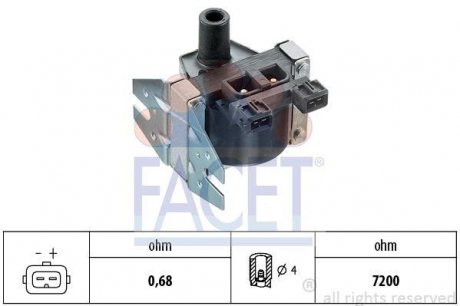 Котушка запалювання Saab 9-3 cabriolet 2.0 i (98-03) (9.6092) FACET 96092