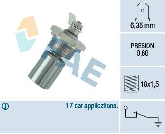 Датчик давления смазки FAE 12340