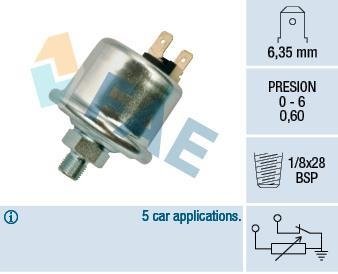 Датчик, давление масла FAE 14940