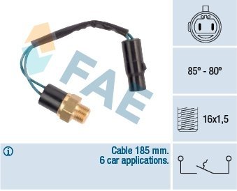 Термовимикач вентилятора FAE 36610