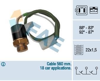 Термовимикач вентилятора радіатора FAE 37830