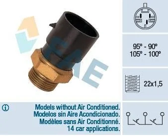 Датчик включения вентилятора охлаждения FAE 38020