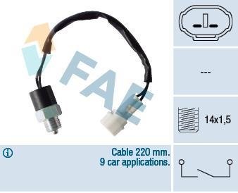 Вимикач фар заднього ходу FAE 40760