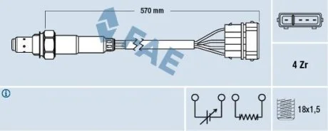 Лямбда-зонд FAE 77239