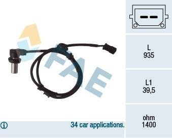 Датчик ABS FAE 78071 (фото 1)