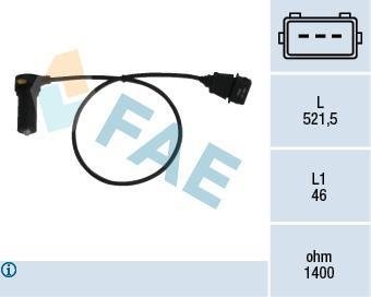 Датчик коленчатого вала, Датчик частоты вращения. FAE 79066