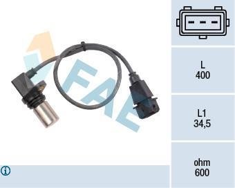 Датчик частоти обертання, керування двигуном FAE 79072 (фото 1)